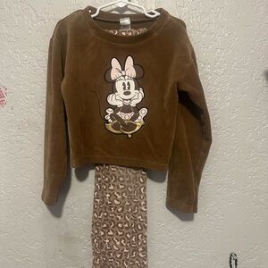 Disney Brown Minnie Mouse Kids Matching Set